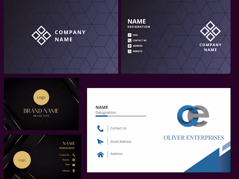 Cover image for BUSINESS AND VISITING CARD