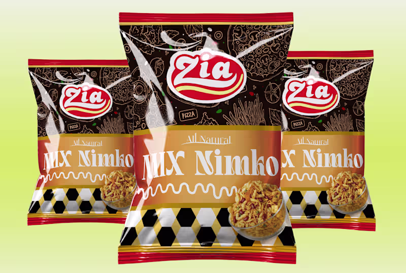 Cover image for Packaging Design for Zia Nimko Snacks