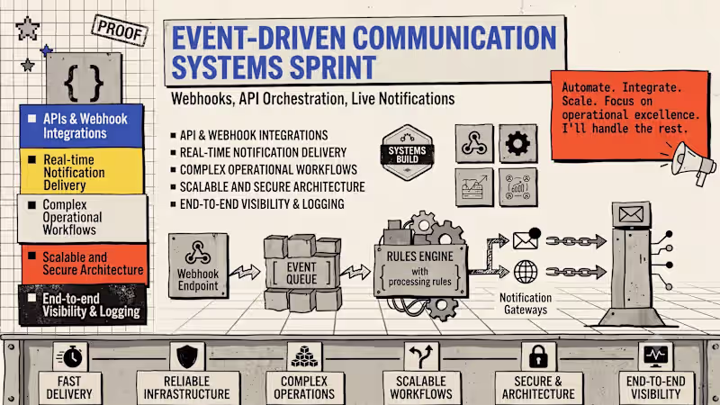 Cover image for Event Driven Communication System Sprint