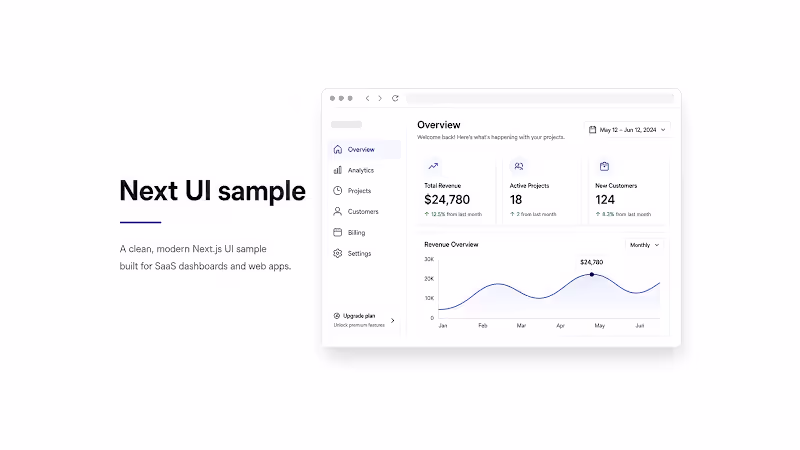 Cover image for Next.js UI slice (fixed scope)