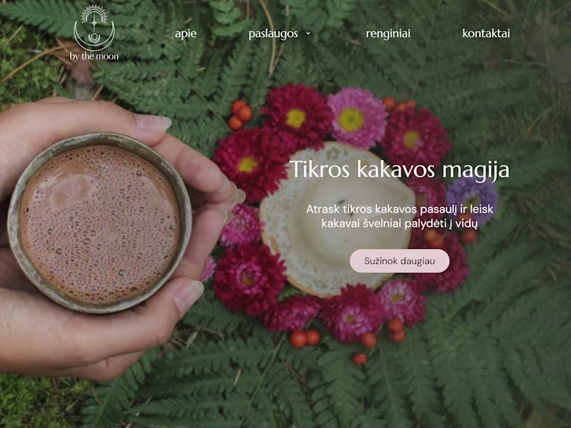 Cover image for By the Moon Website  Design and Development