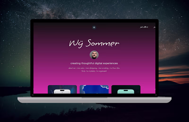 Cover image for Wÿ Sommer Portfolio