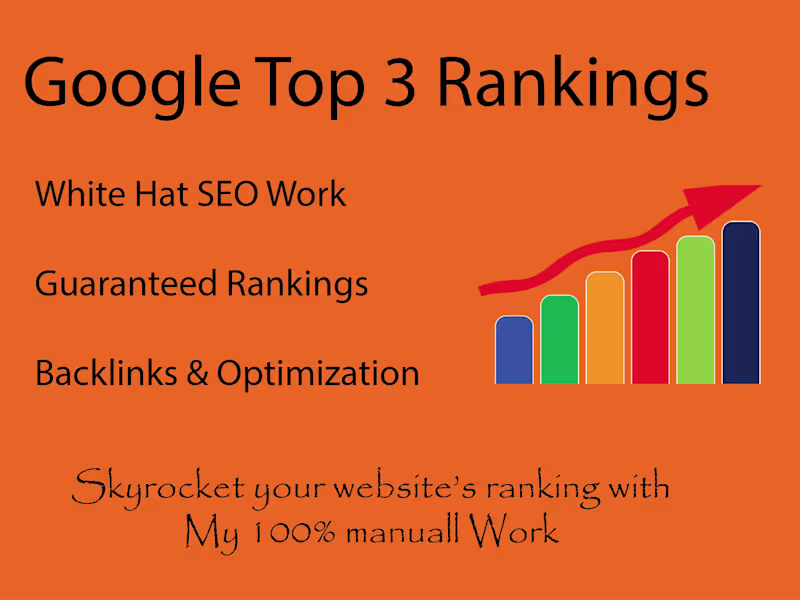 Cover image for Guaranteed top 3 Rankings in SERP - White Hat SEO Services