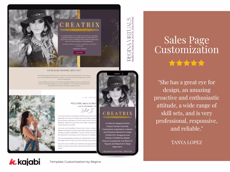 Cover image for Sales Page Customization