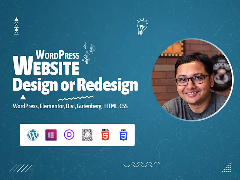 Cover image for You will get redesign or design wordpress site