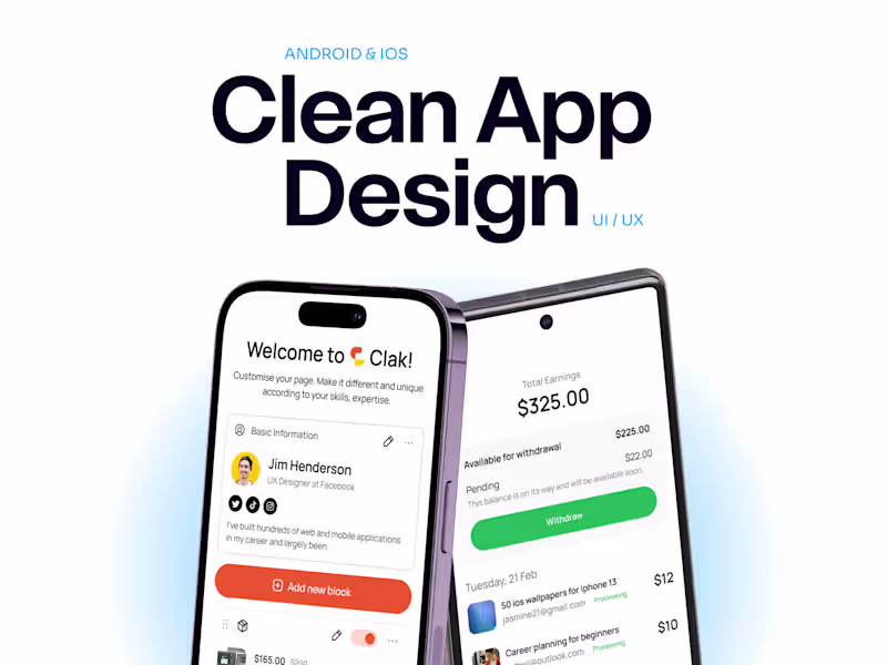 Cover image for User-Centered Mobile App UI/UX Design