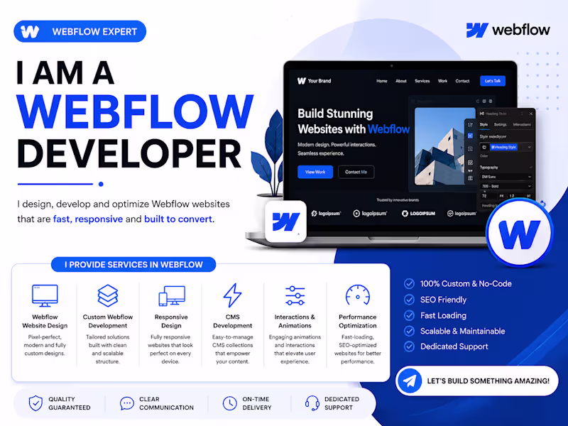 Cover image for Modern Webflow Website Design & High-Converting Development