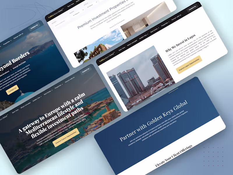 Cover image for Golden Keys Global – Luxury Real Estate Platform