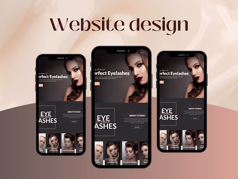 Cover image for Lash Tech website design 