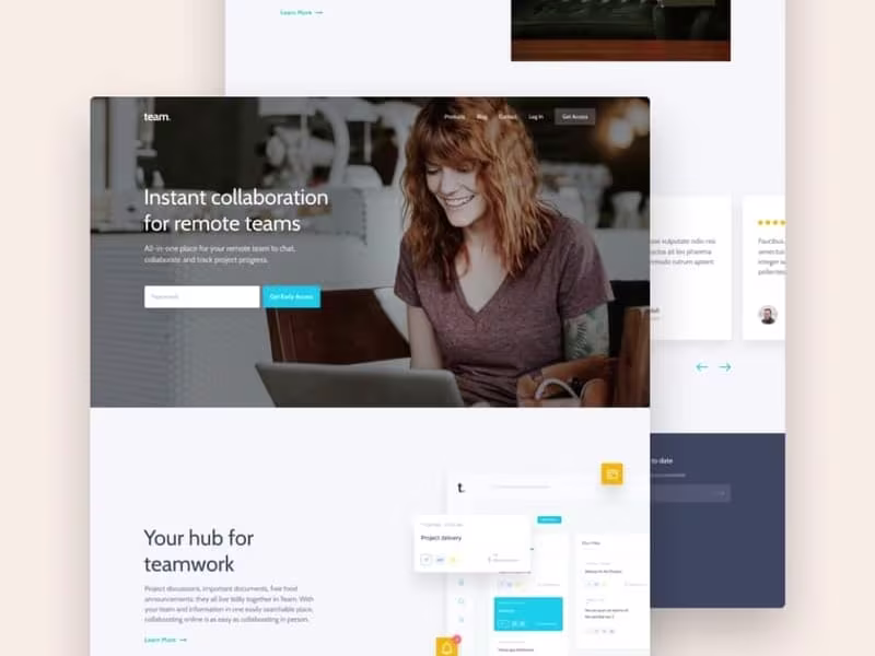 Cover image for Team App Website Design + Development