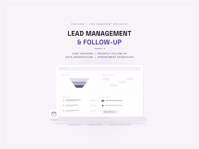 Cover image for Lead Management & Follow-up