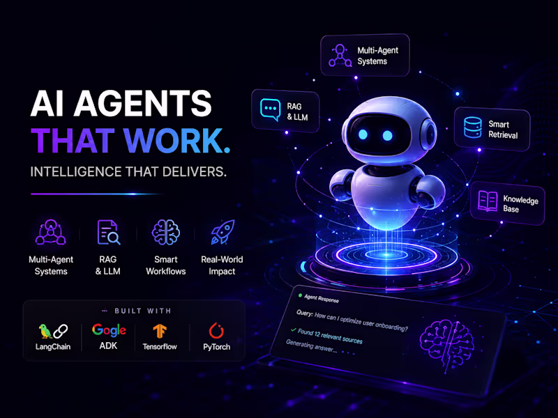 Cover image for AI Agent & LangChain Developer — Multi-Agent Systems, RAG & LLM 