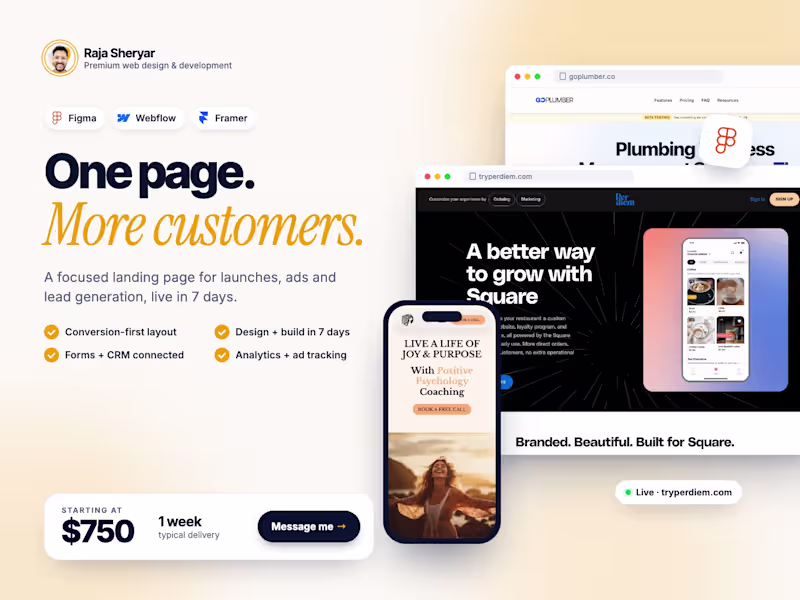Cover image for High-Converting Landing Page (Design + Build)