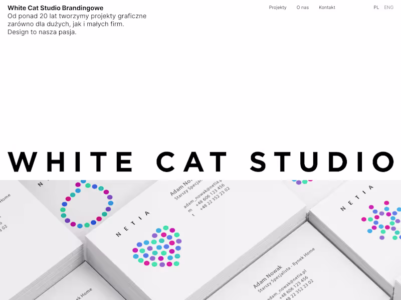 Cover image for Agencja brandingowa • Profesjonalne studio graficzne - White Ca…