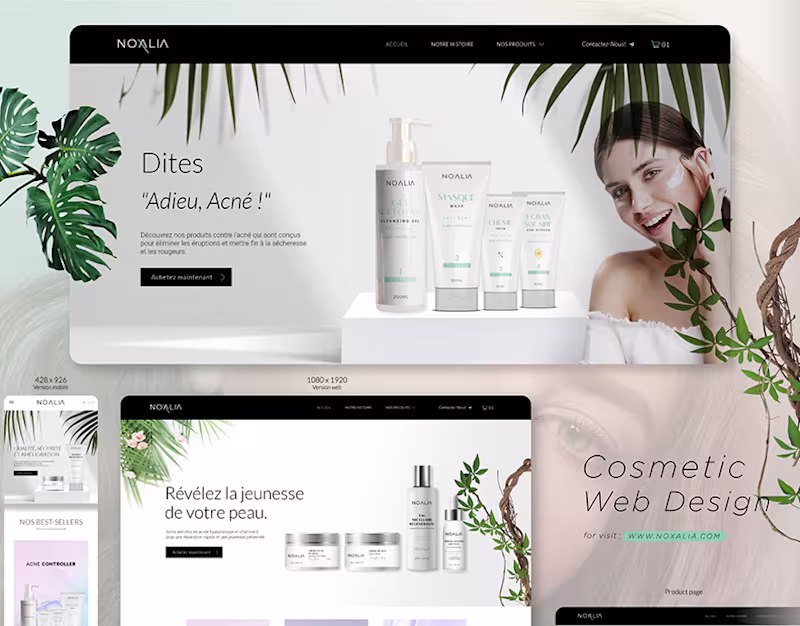 Cover image for NOXALIA | Maquette - Web Design on Behance