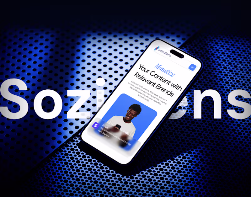 Cover image for Sozialens - Brand, Website and Product Design