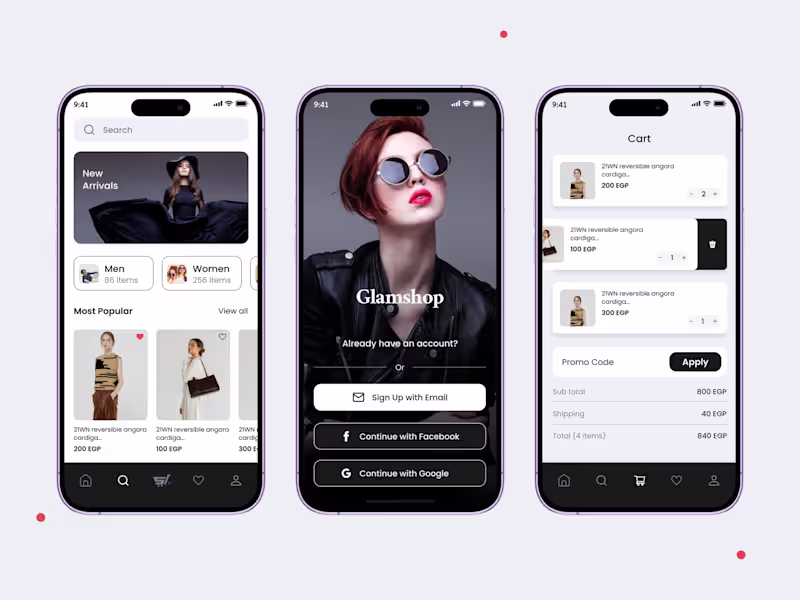 Cover image for E-Commerce Mobile App UI/UX Design