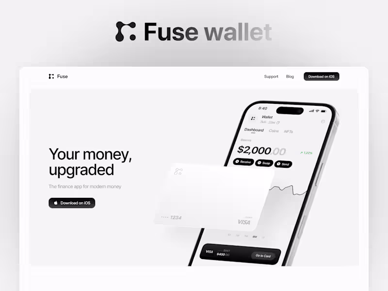 Cover image for Fuse Website Redesign & Rebuild (SaaS/Finance)
