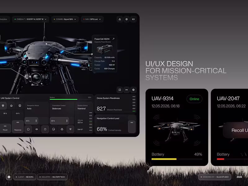 Cover image for Nexora | Mission-Critical UAV Control