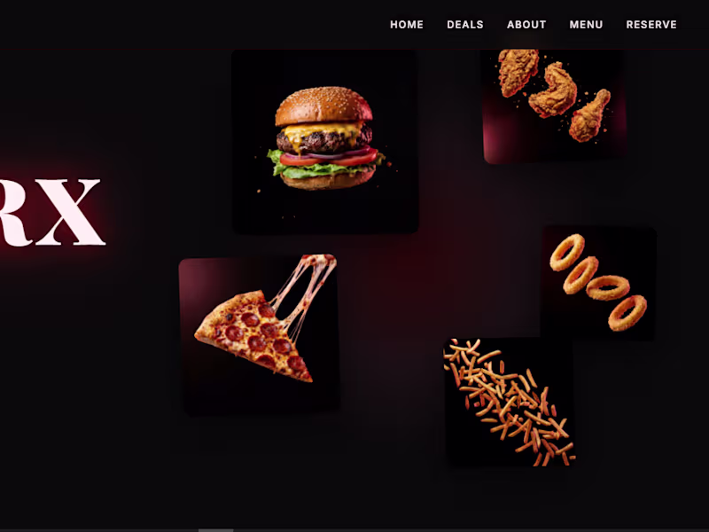 Cover image for VELOURX — Cinematic Restaurant Website