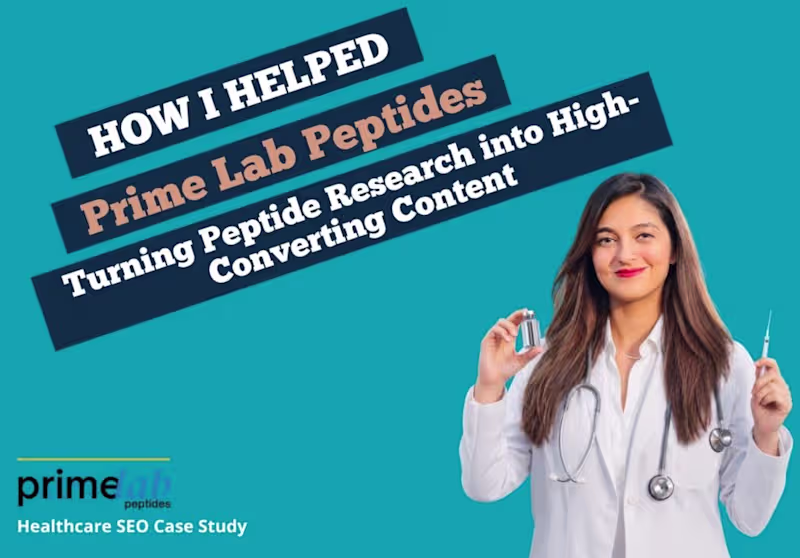 Cover image for Prime Lab Peptides needed high-quality