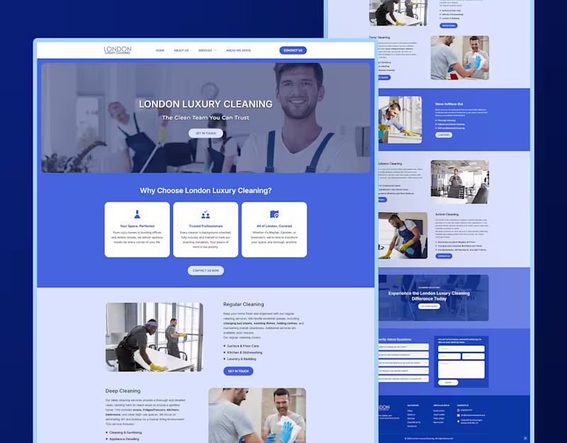 Cover image for Cleaning Company Website Design