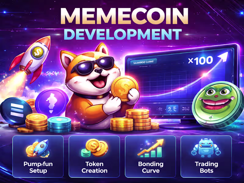 Cover image for meme coin development, Pump.fun launch and bonding curve deploy