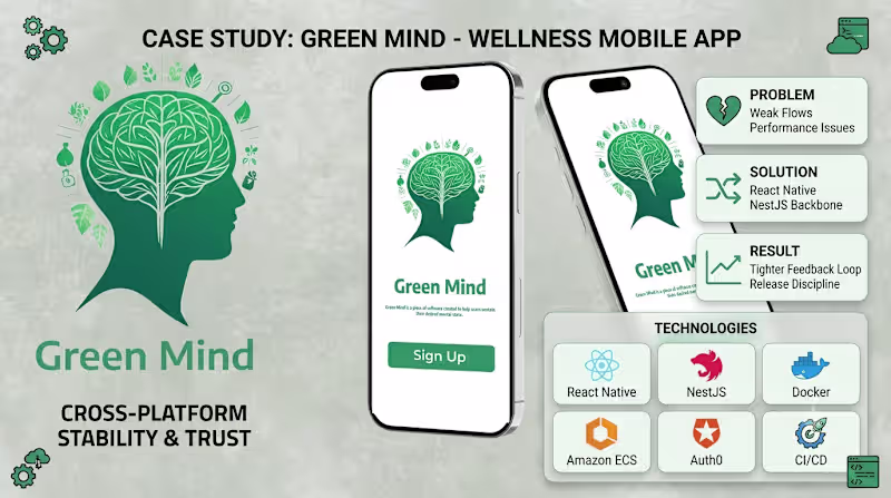 Cover image for Green Mind - Mobile Wellness Application