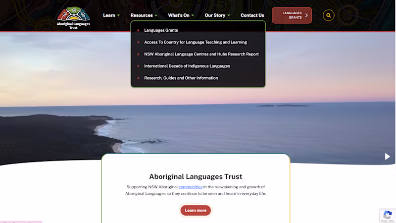 Cover image for Aboriginal Language Trust