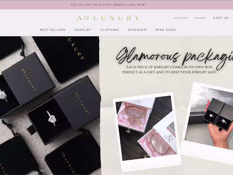 Cover image for Clothing Shopify Store Design Shopify Website