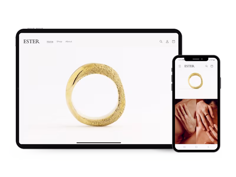 Cover image for E-commerce Setup for Handmade Jewelry Store - ESTER