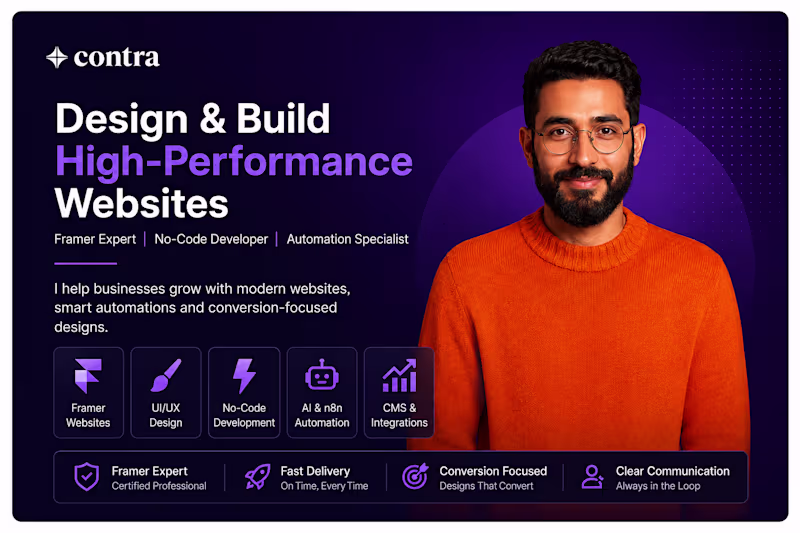 Cover image for Framer Website Design Framer Website Development Framer Landing 
