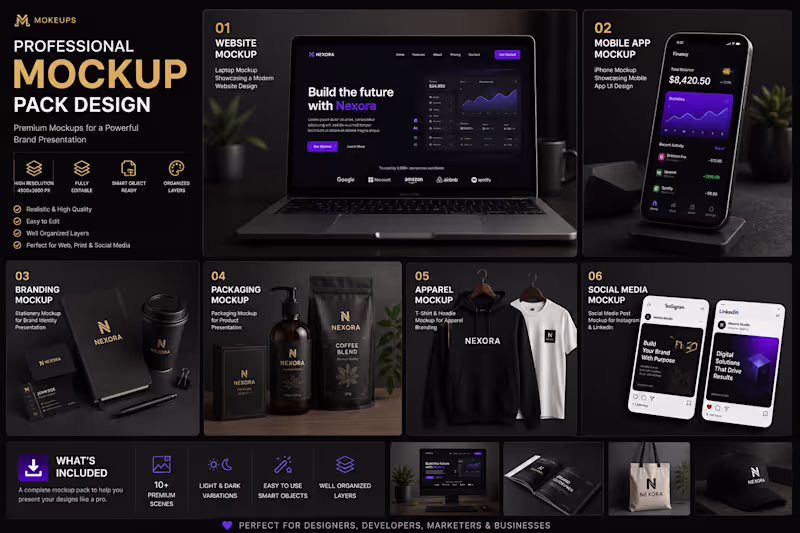 Cover image for I create premium mockup packs