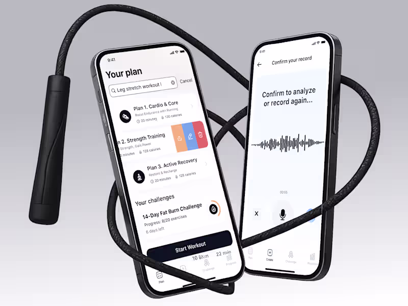 Cover image for AI Fitness app | UI/UX | Healthcare