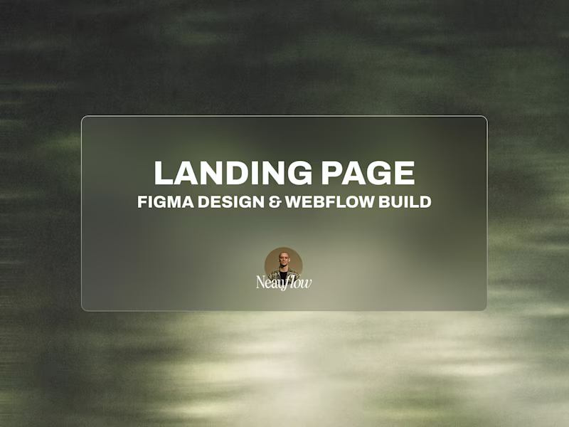 Cover image for Webflow Landing Page — Design & Build