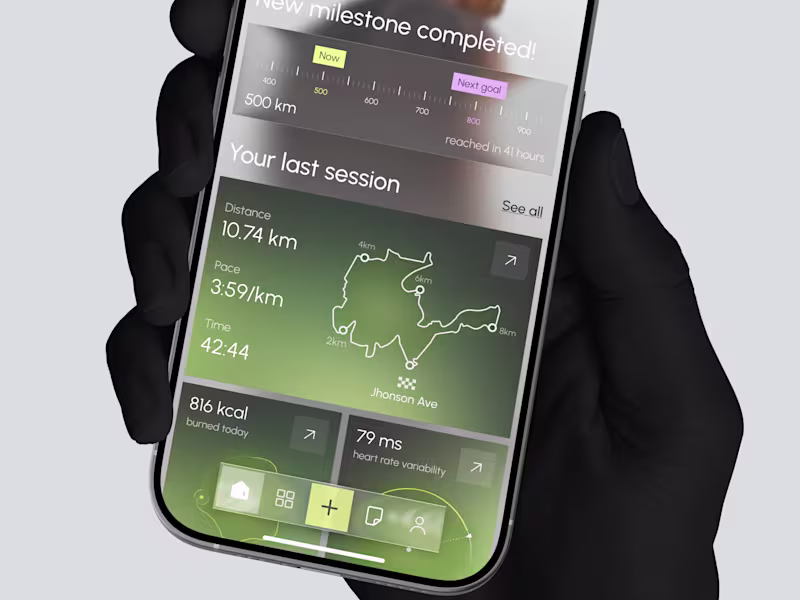 Cover image for Designed a modern Fitness Tracking
