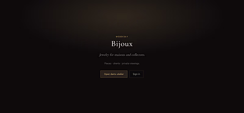 Cover image for Webdesly Bijoux — Jewelry Maison Ops
