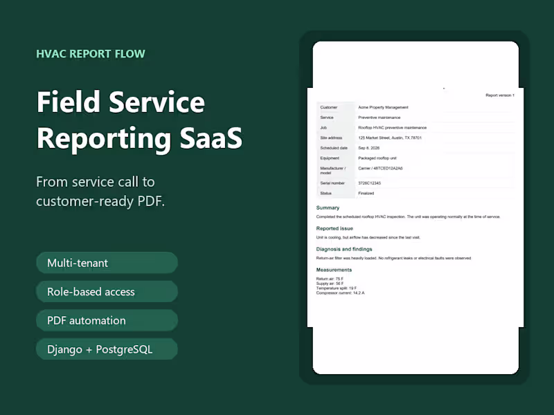 Cover image for SaaS MVP Development - Django/FastAPI + React