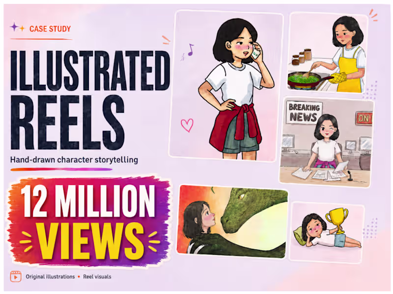 Cover image for Hand-Drawn Reels & Illustrated Storytelling