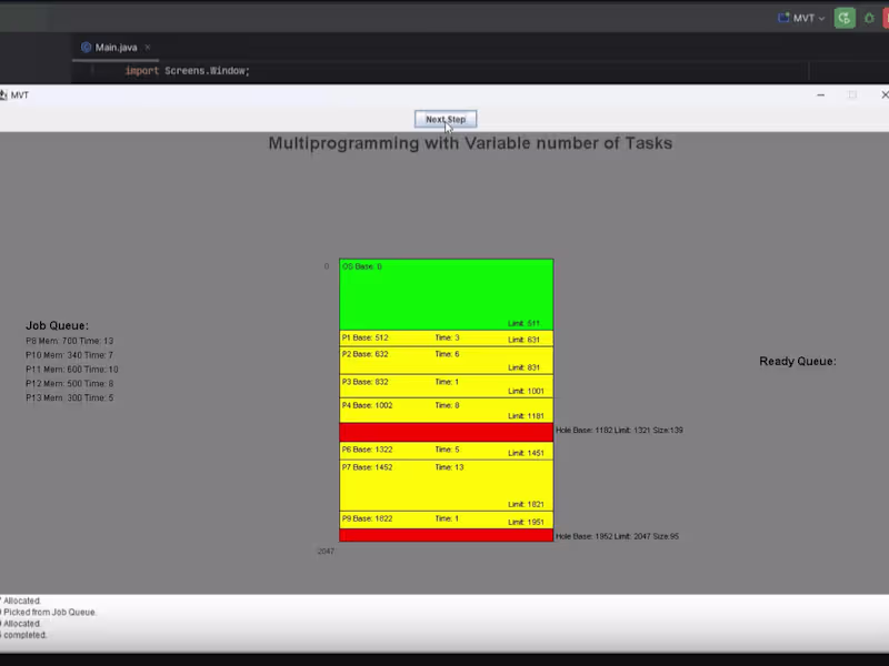 Cover image for MVT - Memory Management Simulation