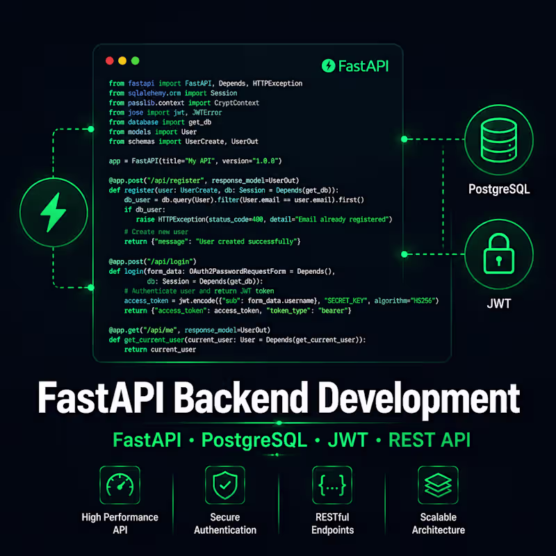 Cover image for FastAPI Backend Development
