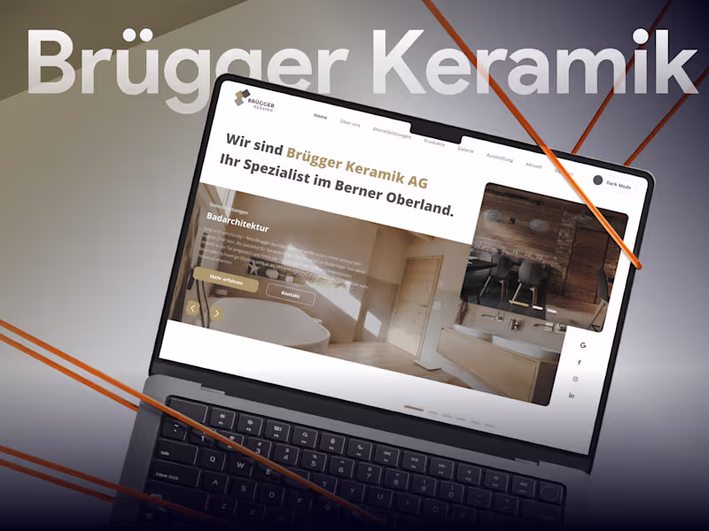 Cover image for Brügger Keramik- HTML Website