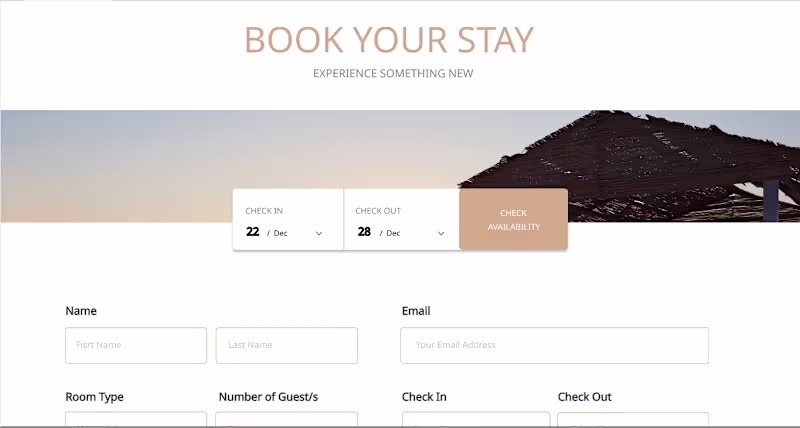 Cover image for Hotel Booking Website