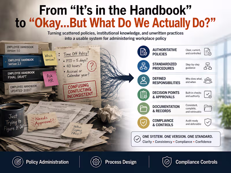 Cover image for When the employee handbook says
