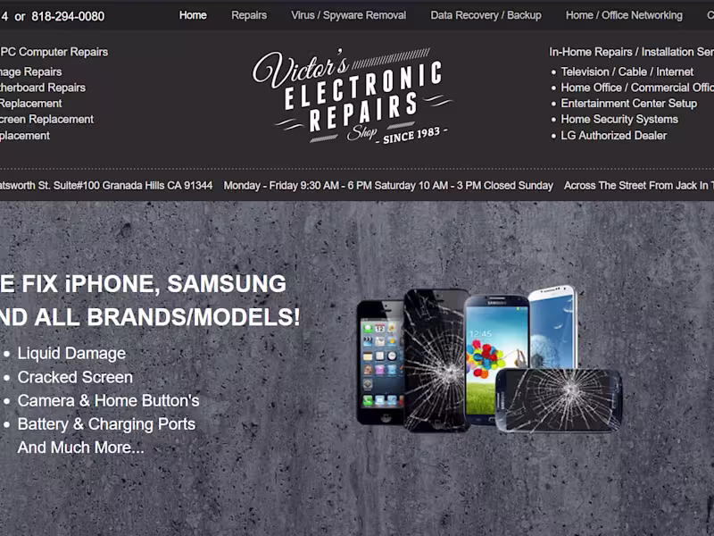 Cover image for Victor's Electronic Repairs