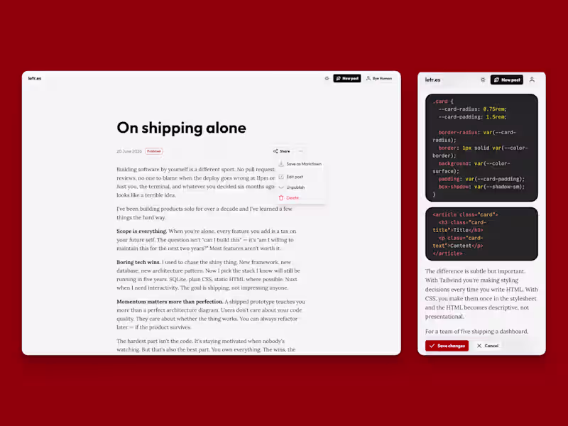Cover image for Letr.es blogging platform
