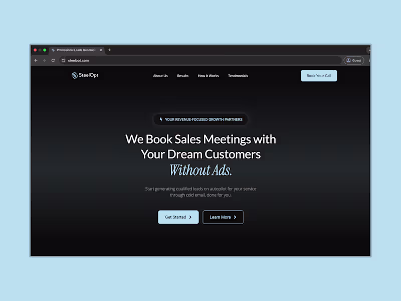 Cover image for Website Development for SteelOpt (Lead Generation Agency)