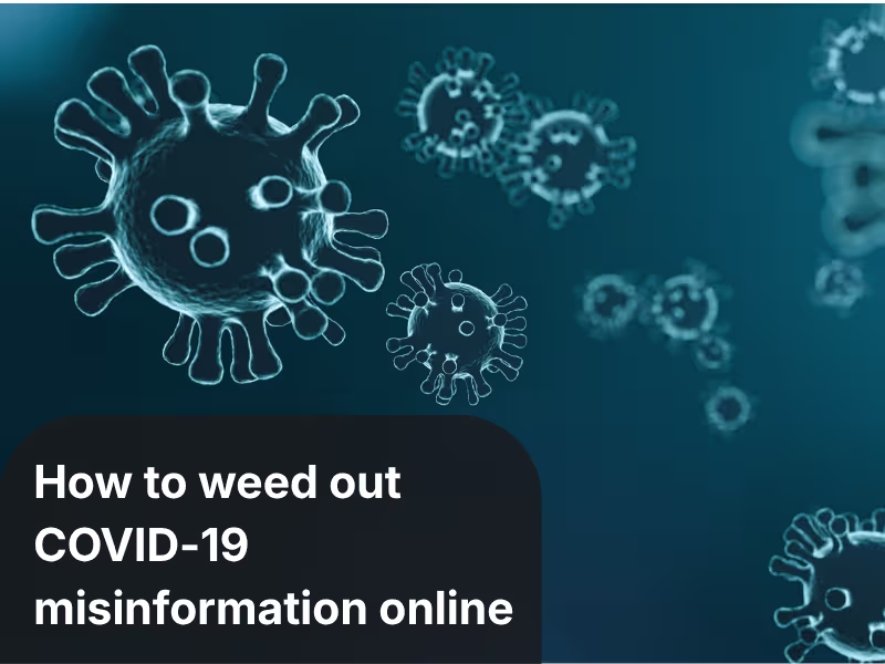 Cover image for How to weed out fake coronavirus news and misinformation online