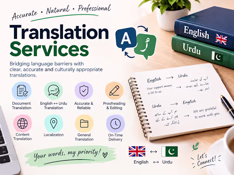 Cover image for  🌍 Professional Translation & Localization Services
