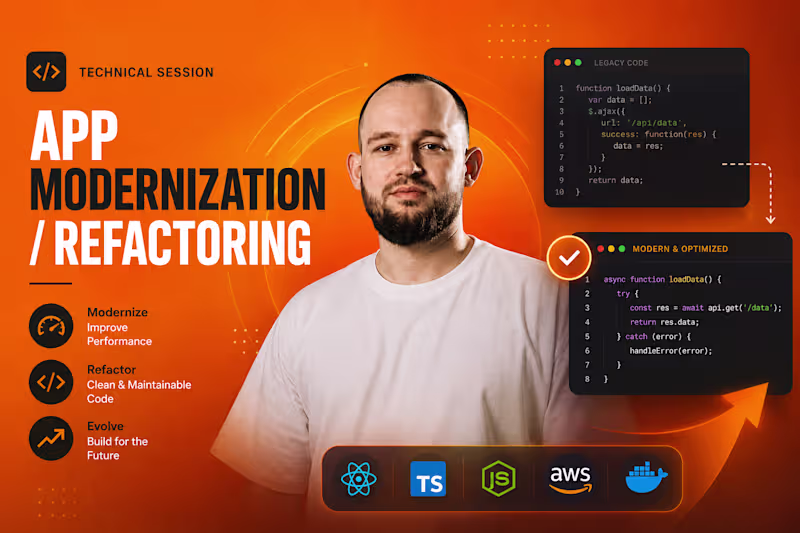 Cover image for App Modernization / Refactoring